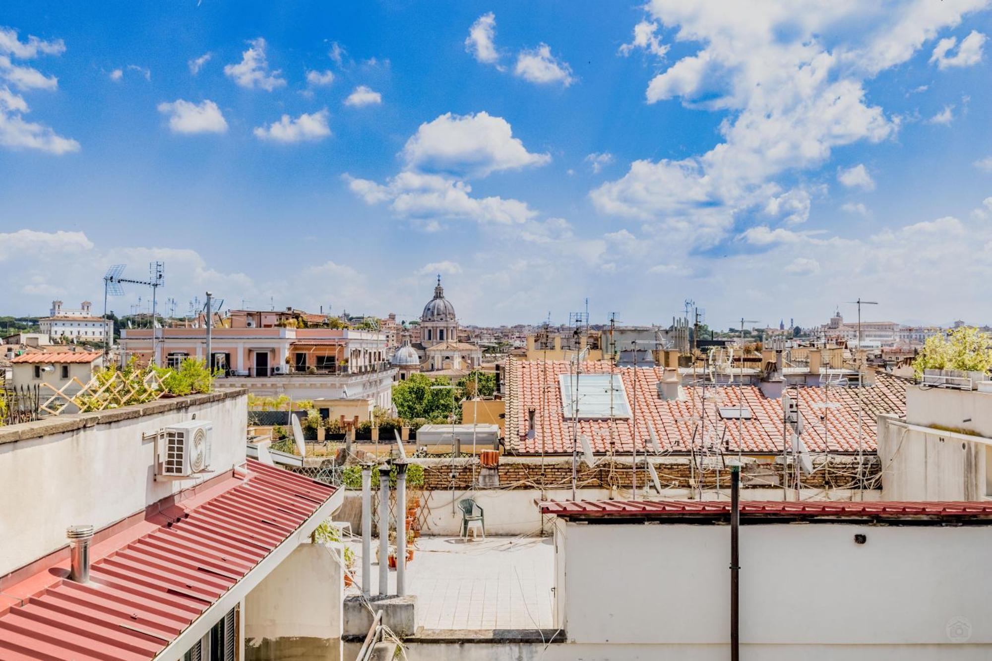 Attico Nel Cuore Di Roma Con Box Privato Per Auto Eksteriør billede