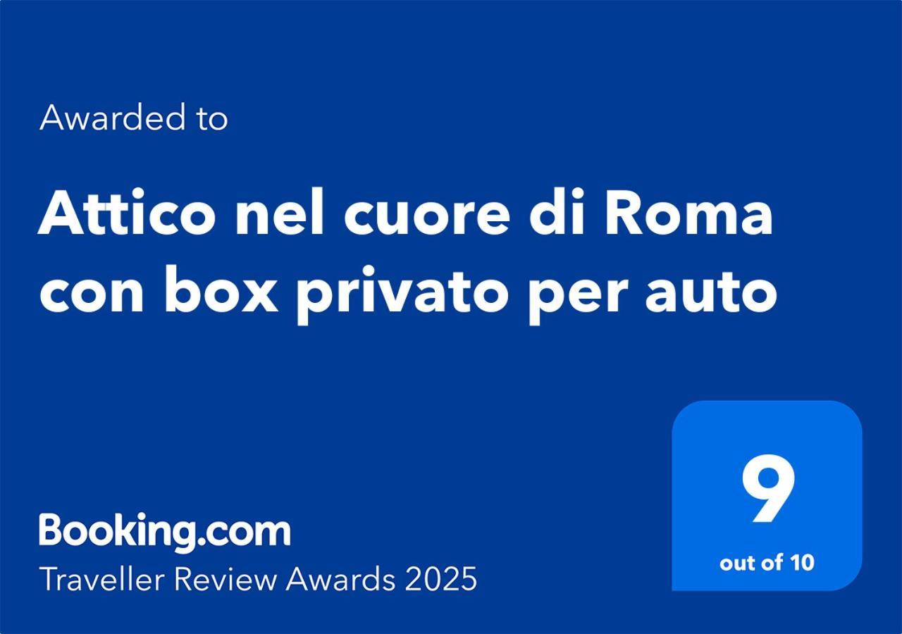 Attico Nel Cuore Di Roma Con Box Privato Per Auto Eksteriør billede